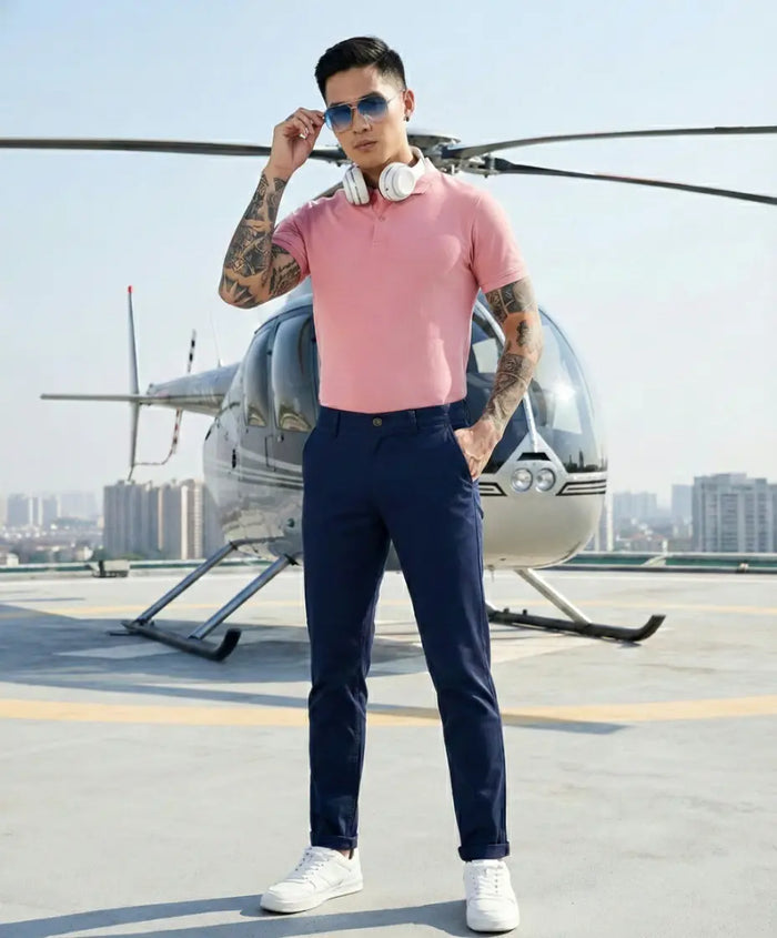 Slim Fit Derby Trousers LEON