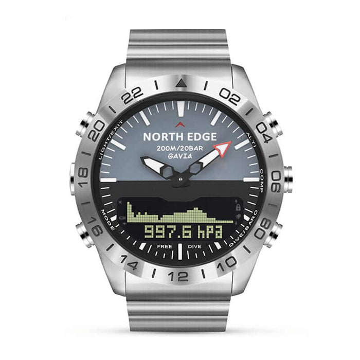 Smart Business Waterproof Stainless Steel Watch front view