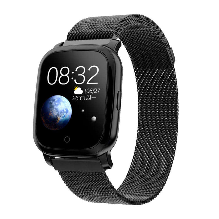 Smart Pedometer Watch Temperature Activity Tracker front view