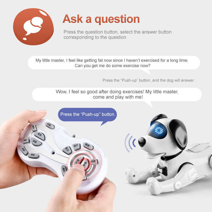 Smart Remote Control Robot Dog touch sensitive sensor.