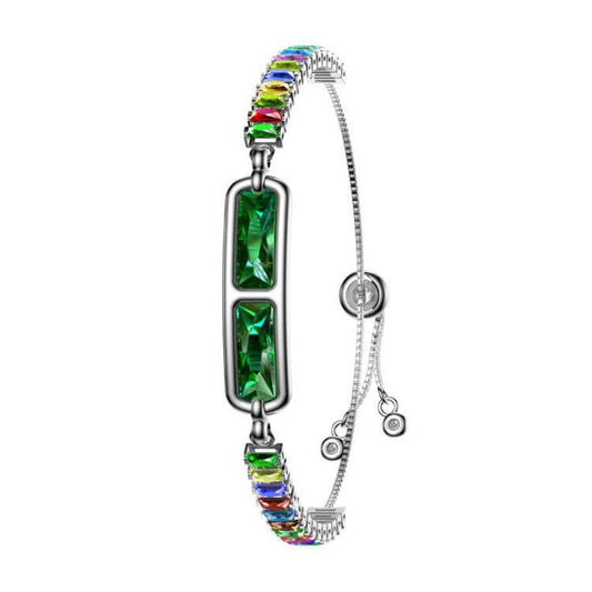 Smart Screenless Bracelet With Heart Rate Monitor minimalist front layout profile on wrist