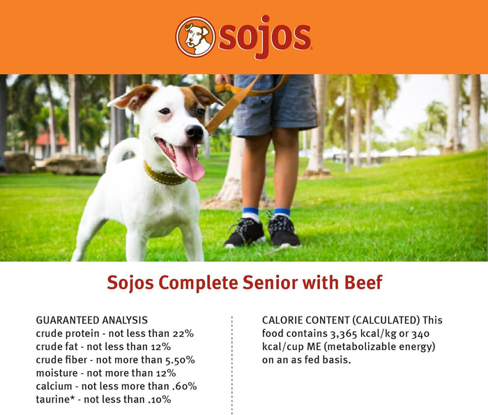SOJOS Complete Adult Dog Food - Beef - Dog.Dog.Cat.