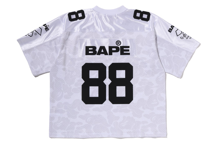 SOLID CAMO MULTI LOGO RELAXED FIT FOOTBALL JERSEY TEE