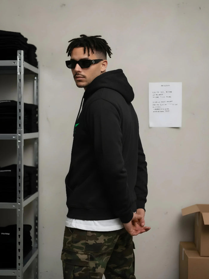 Solid Full Sleeve Zipper Hoodie Leon Clothing