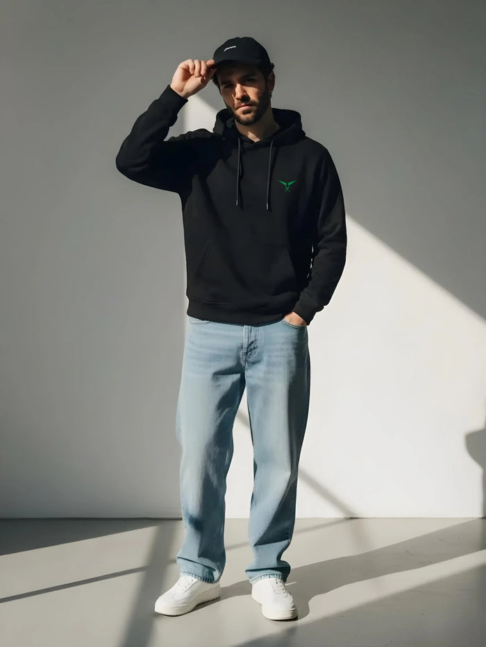 Solid Pullover  Hoodie Leon Clothing