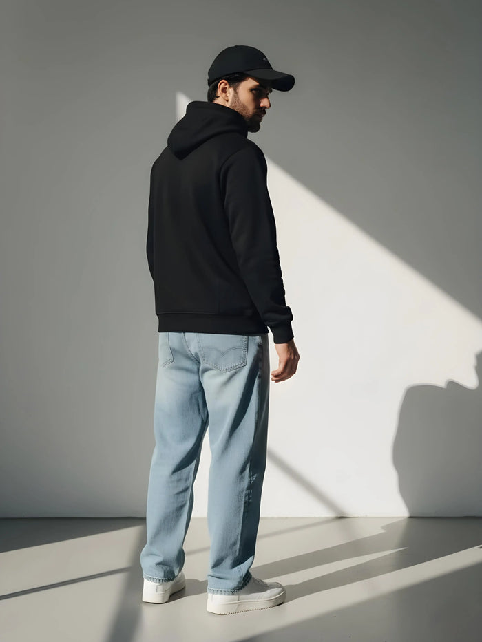 Solid Pullover  Hoodie Leon Clothing