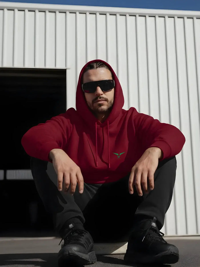 Solid Pullover  Hoodie Leon Clothing