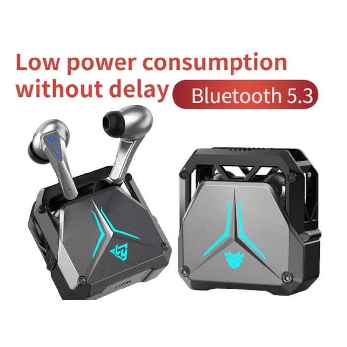 sp23 tws wireless gaming earphones with noise reduction charging case