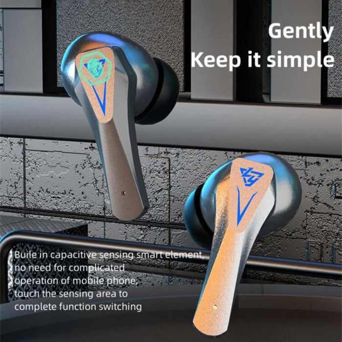 sp23 tws wireless gaming earphones with noise reduction side view