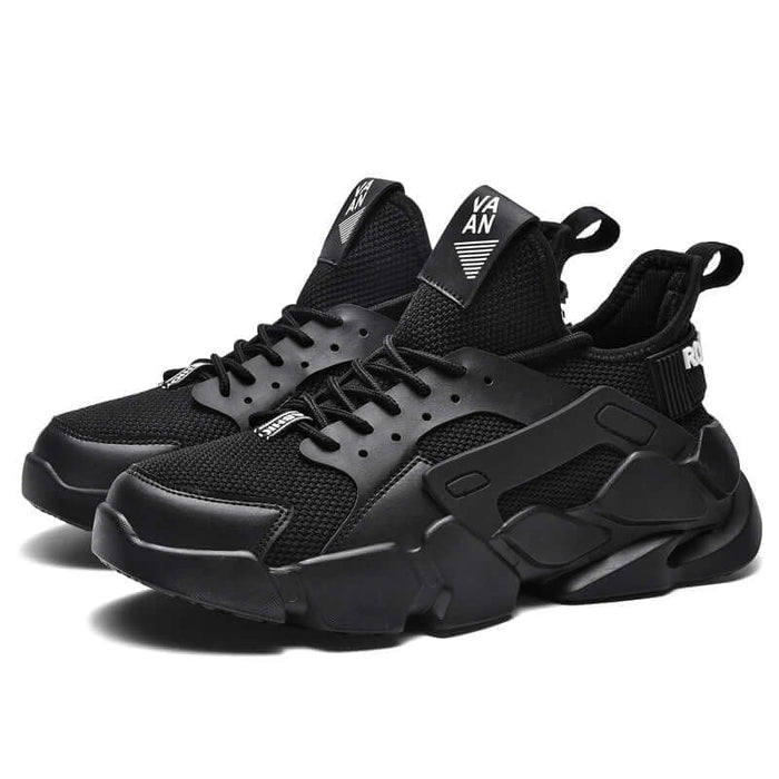 Sports Running Shoes White Shoes Men's Summer Breathable on model gym workout look