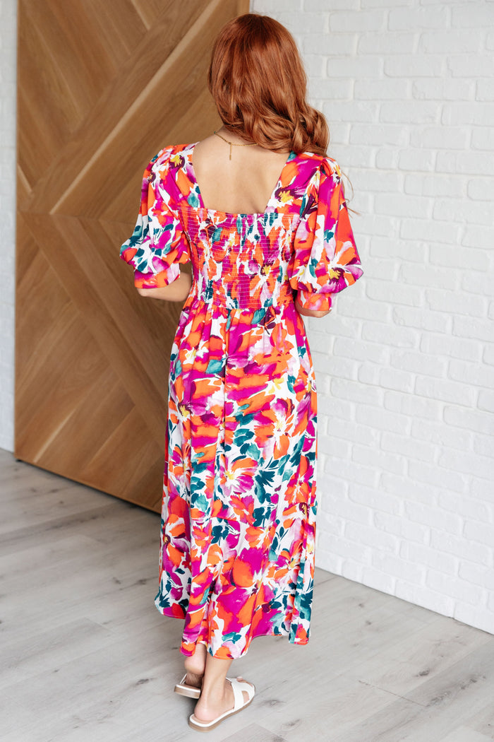 Stroll in the Park Floral Dress Knee Length Dress Ave Shops- Tilden Co.