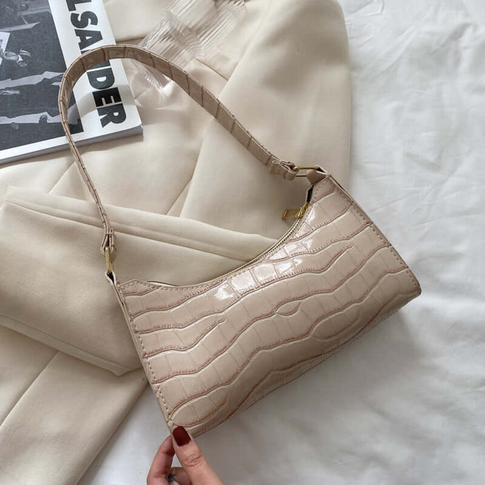 Summer Popular Pattern Underarm Bag Korean Style PU leather material.