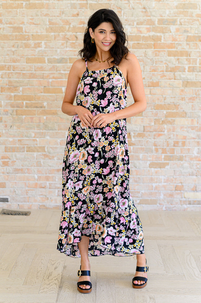 Sunny Side of Life Halter Top Dress Midi Dress Ave Shops- Tilden Co.