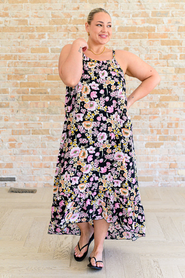 Sunny Side of Life Halter Top Dress Midi Dress Ave Shops- Tilden Co.