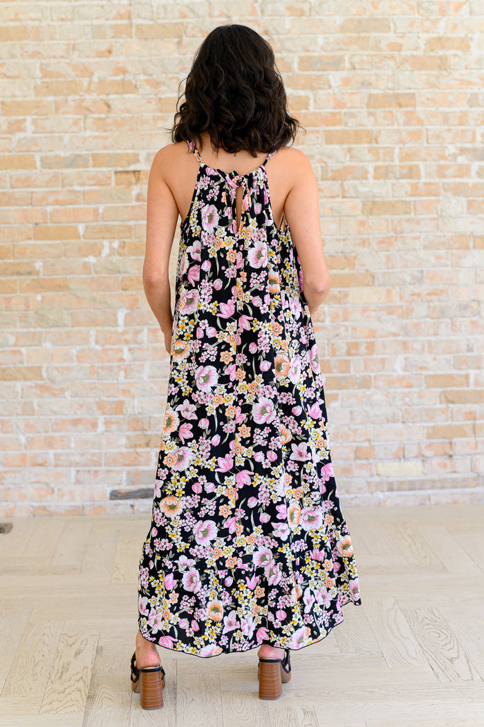 Sunny Side of Life Halter Top Dress Midi Dress Ave Shops- Tilden Co.