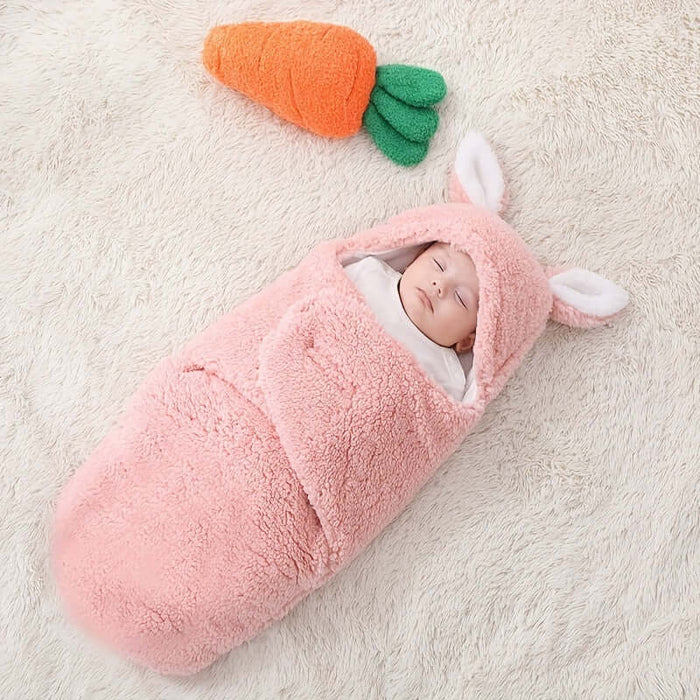 Super Soft Baby Sleeping Bag Fluffy Fleece Swaddle beautiful calming grey color variation optimized for modern infant nurseries.