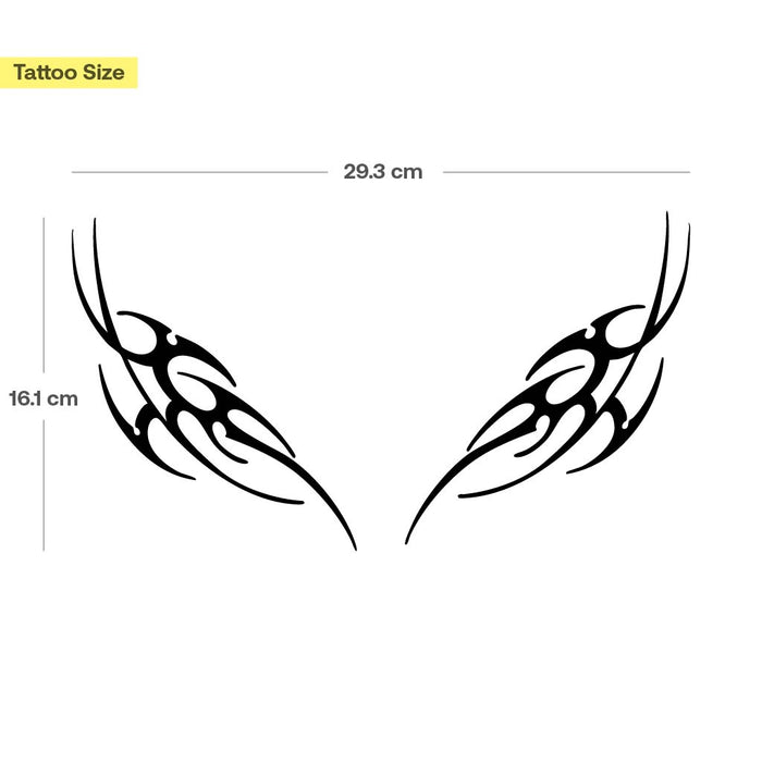 Symmetrisches klassisches Tribal Tattoo