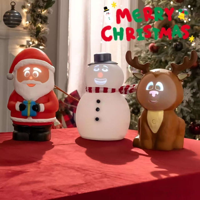 Talking Animated Snowman Christmas Holiday Decoration front view