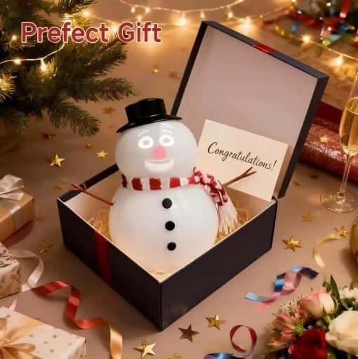 Talking Animated Snowman Christmas Holiday Decoration side angle