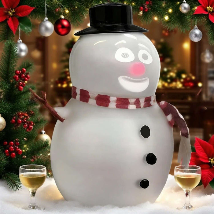 Talking Animated Snowman Christmas Holiday Decoration on table