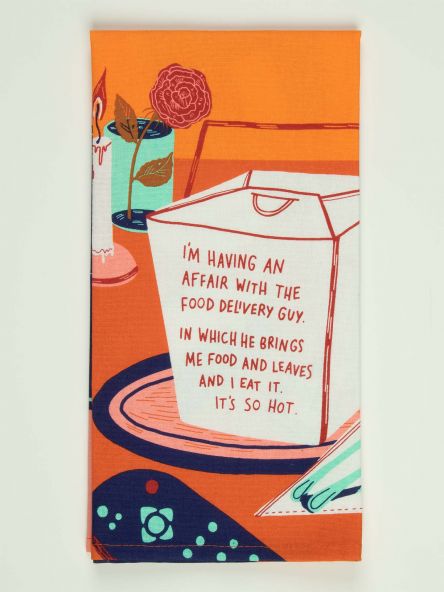 Having an affair with food delivery Tea Towel