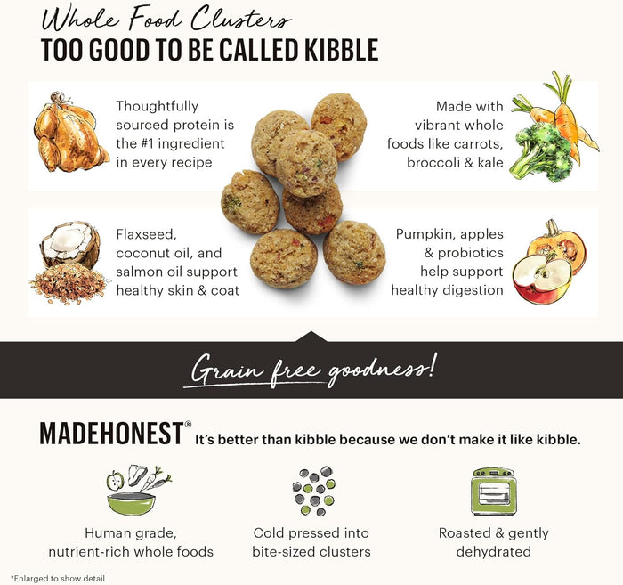 The Honest Kitchen Clusters - Turkey Grain Free - Dog.Dog.Cat.