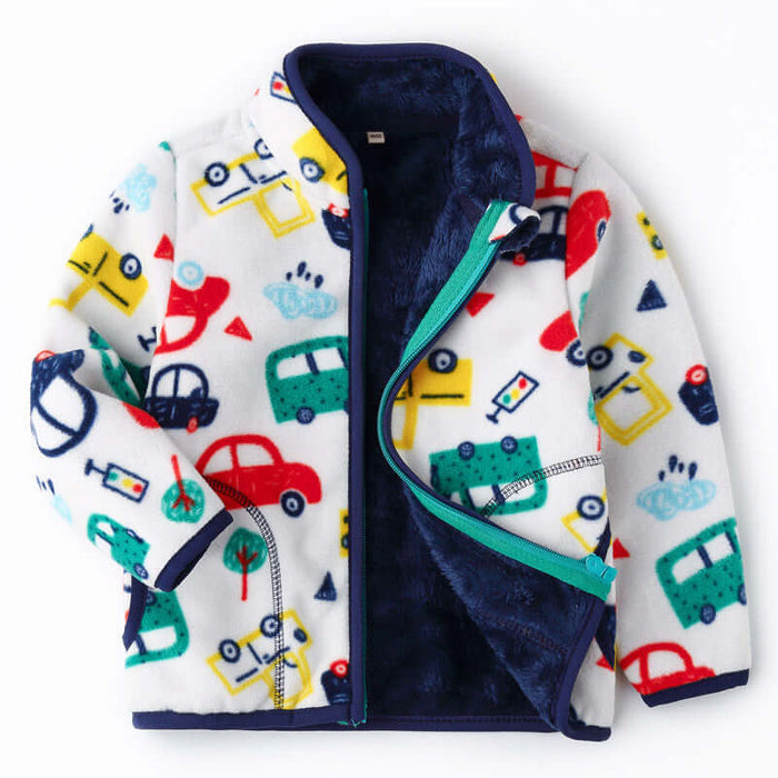 Thick Fur Printed Coats 3 to 8 years old.