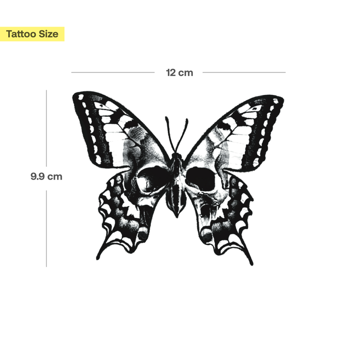 Totenkopf Schmetterling Tattoo