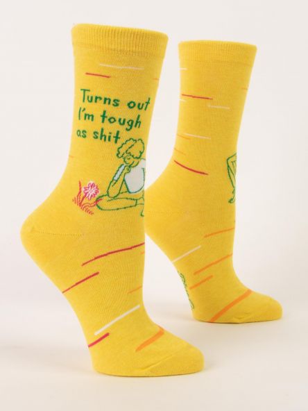 Turns out I'm tough as shit - Women's Socks -Blue Q