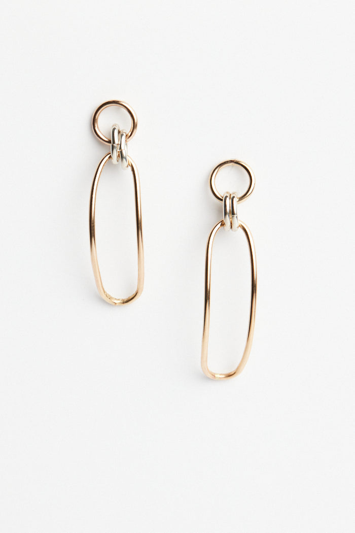 Two Tone Date Night Earrings - Molly + Kate