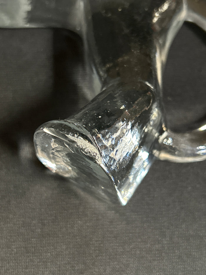 Two VTG Kosta Boda Glass Lion Figurines Erik Hoglund