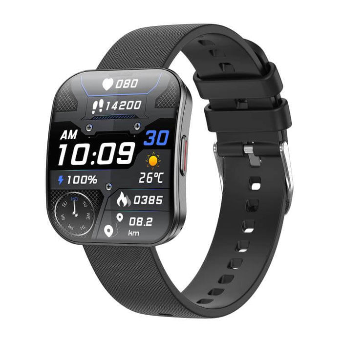 U17 Ultra Thin Curved Screen AMOLED Sports Smart Watch showing a sleek design with multiple health and fitness metrics.