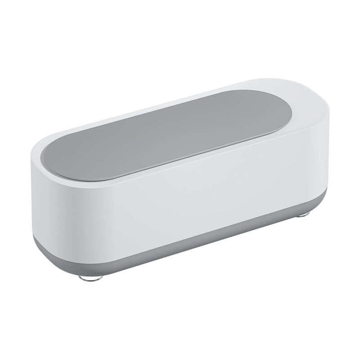 Ultrasonic High Frequency Jewelry and Glasses Cleaner in sleek white design for effective cleaning.