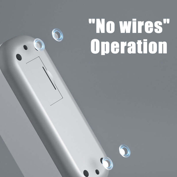 Ultrasonic High Frequency Jewelry and Glasses Cleaner showcasing "No wires" Operation feature.