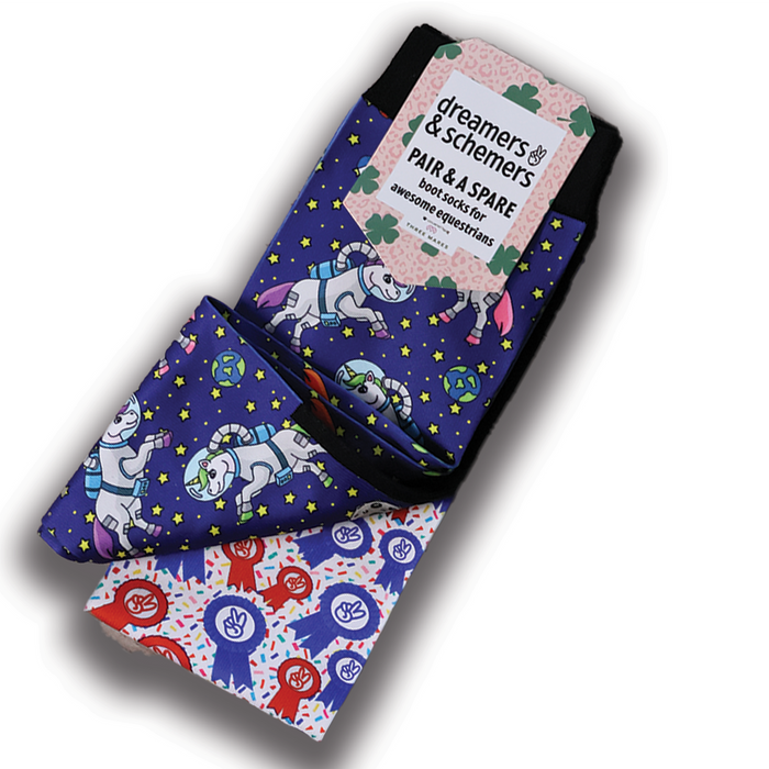 Unicorns in Space Pair & A Spare Socks