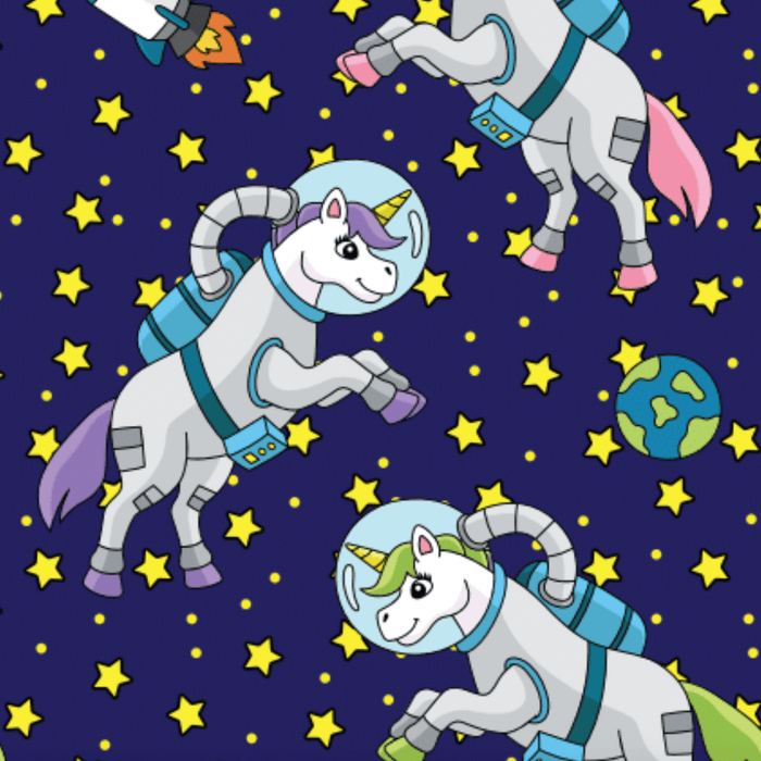 Unicorns in Space Pair & A Spare Socks