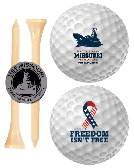 USS Missouri Crest Golf Gift Set