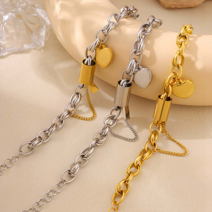 Versatile Titanium Stainless Steel Heart Jewelry business gift ideas.