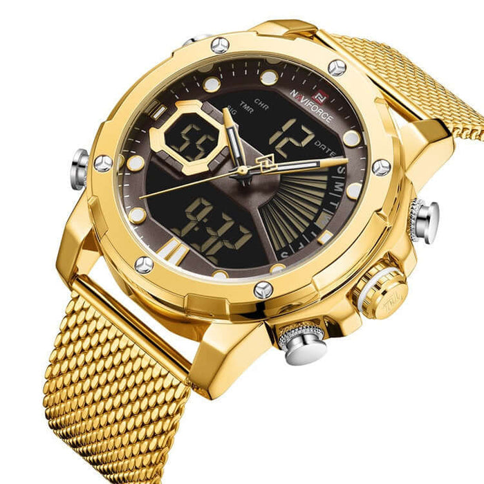 Waterproof Sports Quartz Watch for Men front view