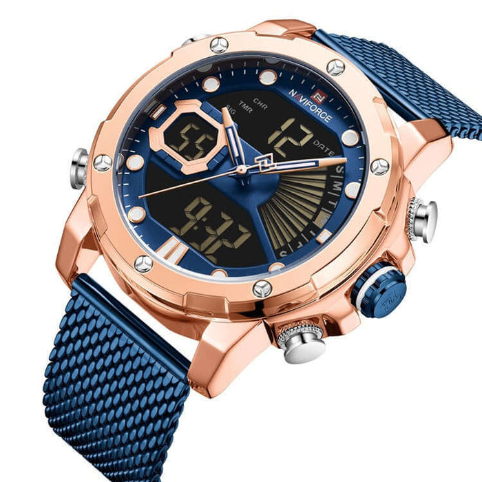 Waterproof Sports Quartz Watch for Men side profile