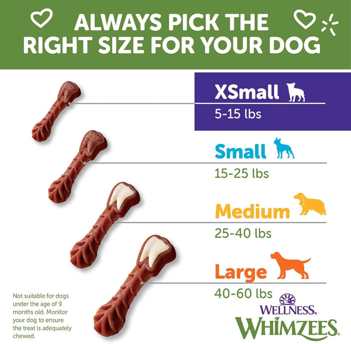 Whimzee Dental Daily Use Dental Treats for Dogs - Brushzees - Dog.Dog.Cat.