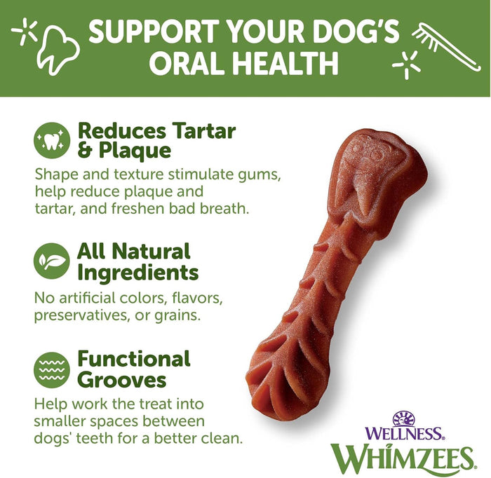 Whimzee Dental Daily Use Dental Treats for Dogs - Brushzees - Dog.Dog.Cat.
