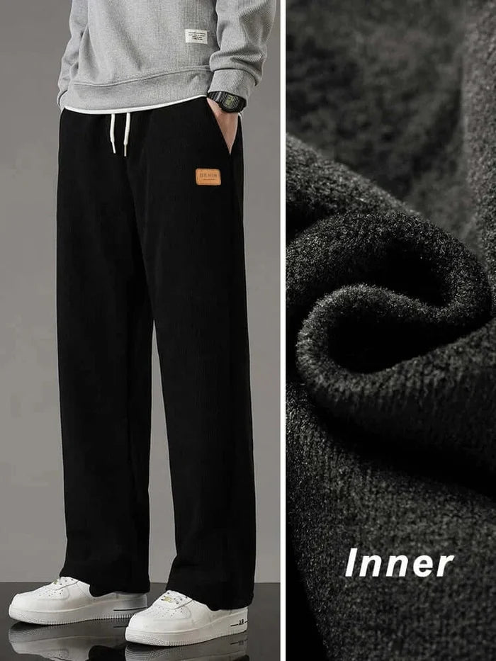 winter thick warm corduroy sweatpants for men casual daily wear