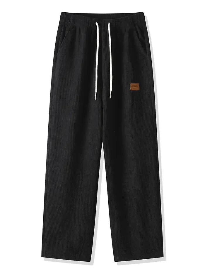 winter thick warm corduroy sweatpants for men relaxed track pants