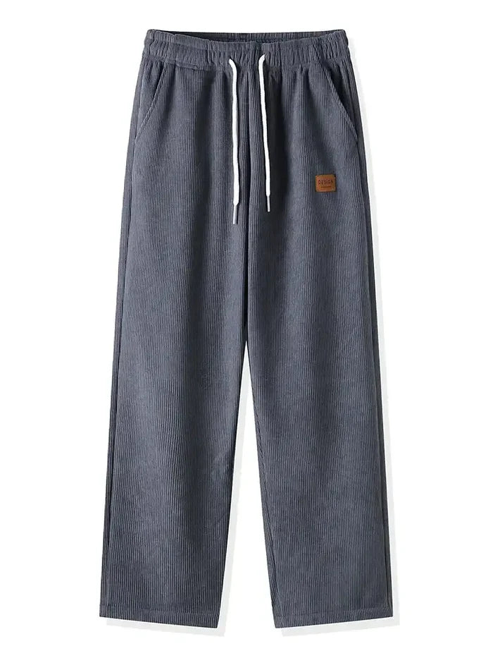 winter thick warm corduroy sweatpants for men cold weather trousers