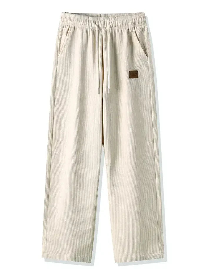 winter thick warm corduroy sweatpants for men soft fleece interior