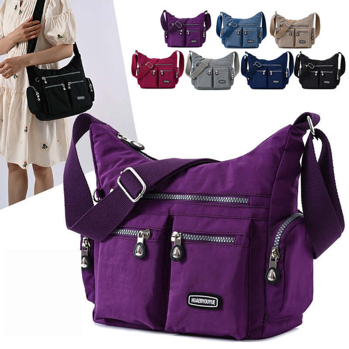 Women Shoulder Bags Multiple Pockets Waterproof Bag black color.