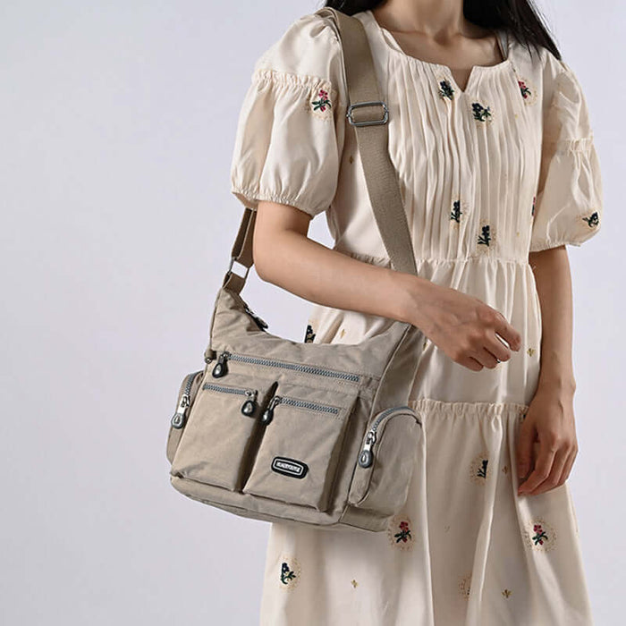 Women Shoulder Bags Multiple Pockets Waterproof Bag crossbody style.