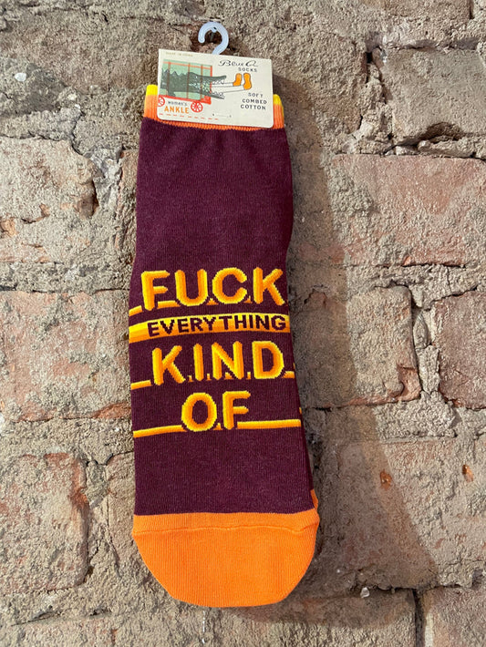 Women's Ankle Socks - Fuck Everything