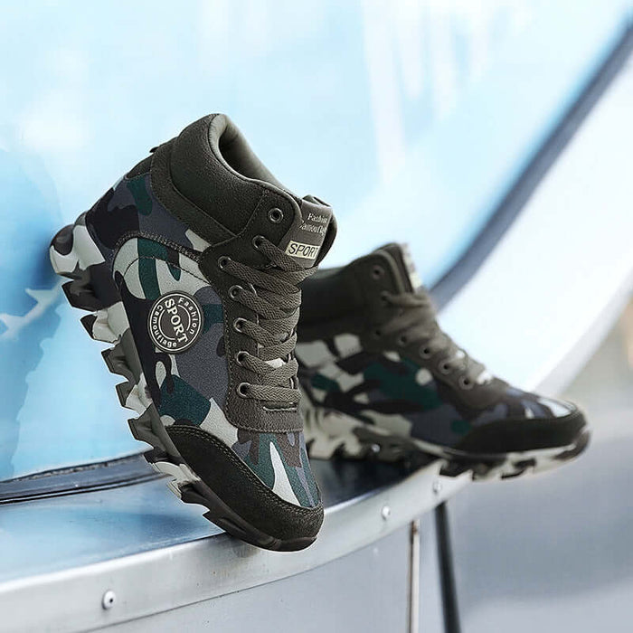 Women's Casual Camouflage Increased Sneakers rubber sole